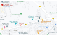 Position de l'association sur Google Maps